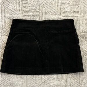 Zara Classic Dark Green Corduroy Mini Skirt